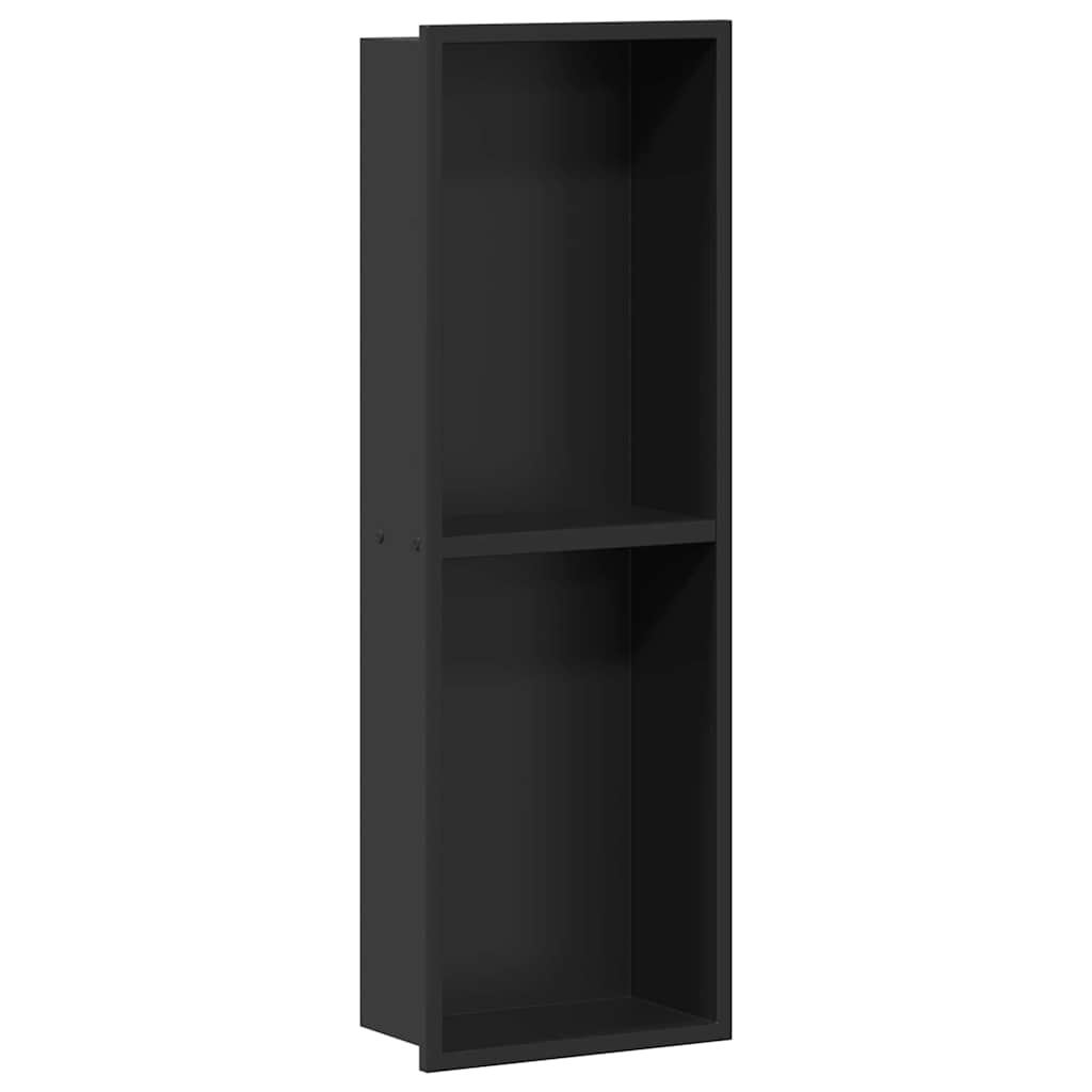 Nicchia per doccia Nero 60 x 20 x 9,5 cm Acciaio inossidabile | homemem39