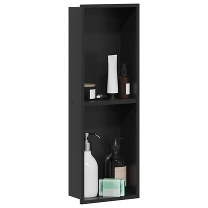 Nicchia per doccia Nero 60 x 20 x 9,5 cm Acciaio inossidabile | homemem39