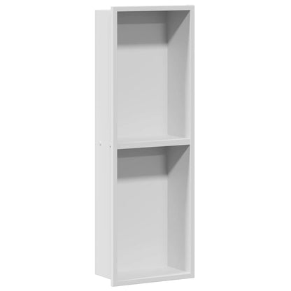 Nicchia per doccia Bianco 60 x 20 x 9,5 cm Acciaio inossidabile | homemem39