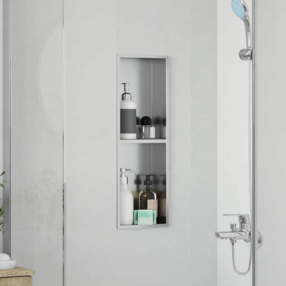 Nicchia per doccia Argento 60 x 20 x 9,5 cm | homemem39