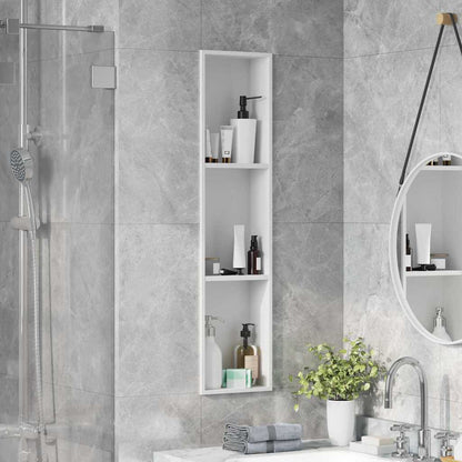Nicchia per doccia Bianco 90 x 20 x 9,5 cm Acciaio inossidabile | homemem39