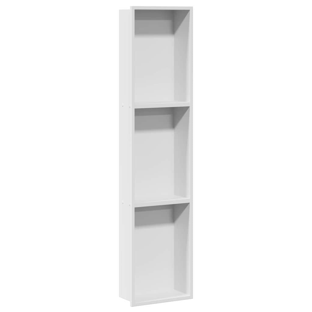 Nicchia per doccia Bianco 90 x 20 x 9,5 cm Acciaio inossidabile | homemem39