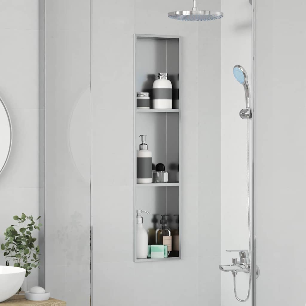 Nicchia per doccia Argento 90 x 20 x 9,5 cm | homemem39