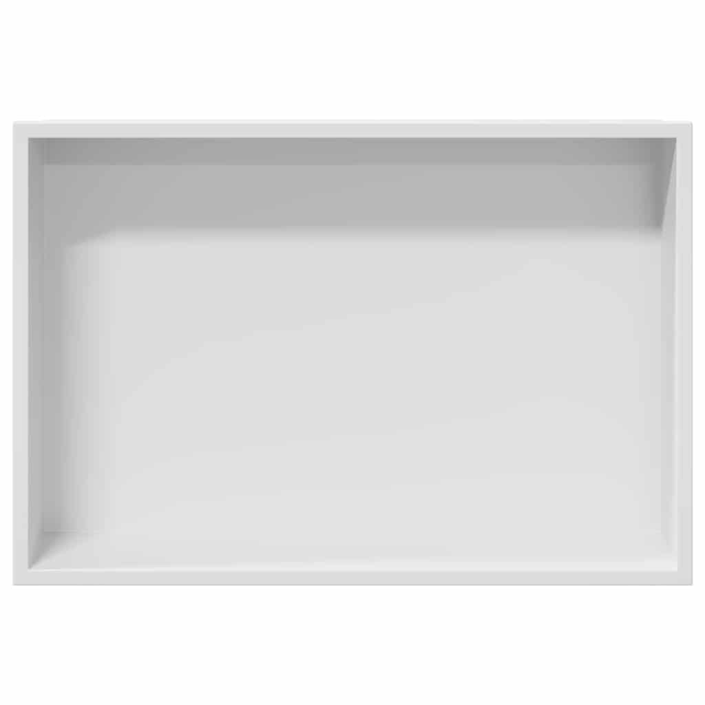 Nicchia per doccia Bianco 45 x 30 x 9,5 cm Acciaio inossidabile | homemem39