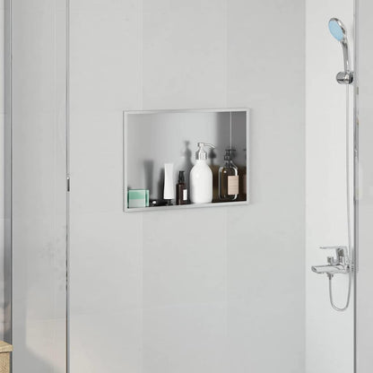 Nicchia per doccia Argento 45 x 30 x 9,5 cm | homemem39
