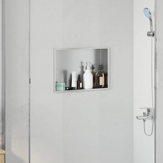 Nicchia per doccia Argento 45 x 30 x 9,5 cm | homemem39