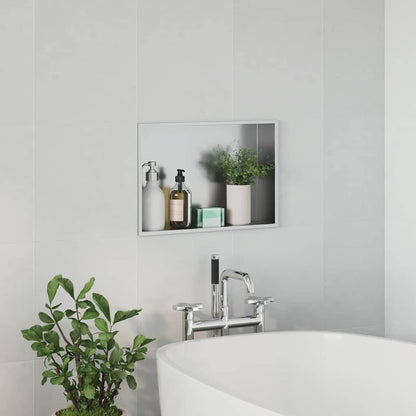 Nicchia per doccia Argento 45 x 30 x 9,5 cm | homemem39