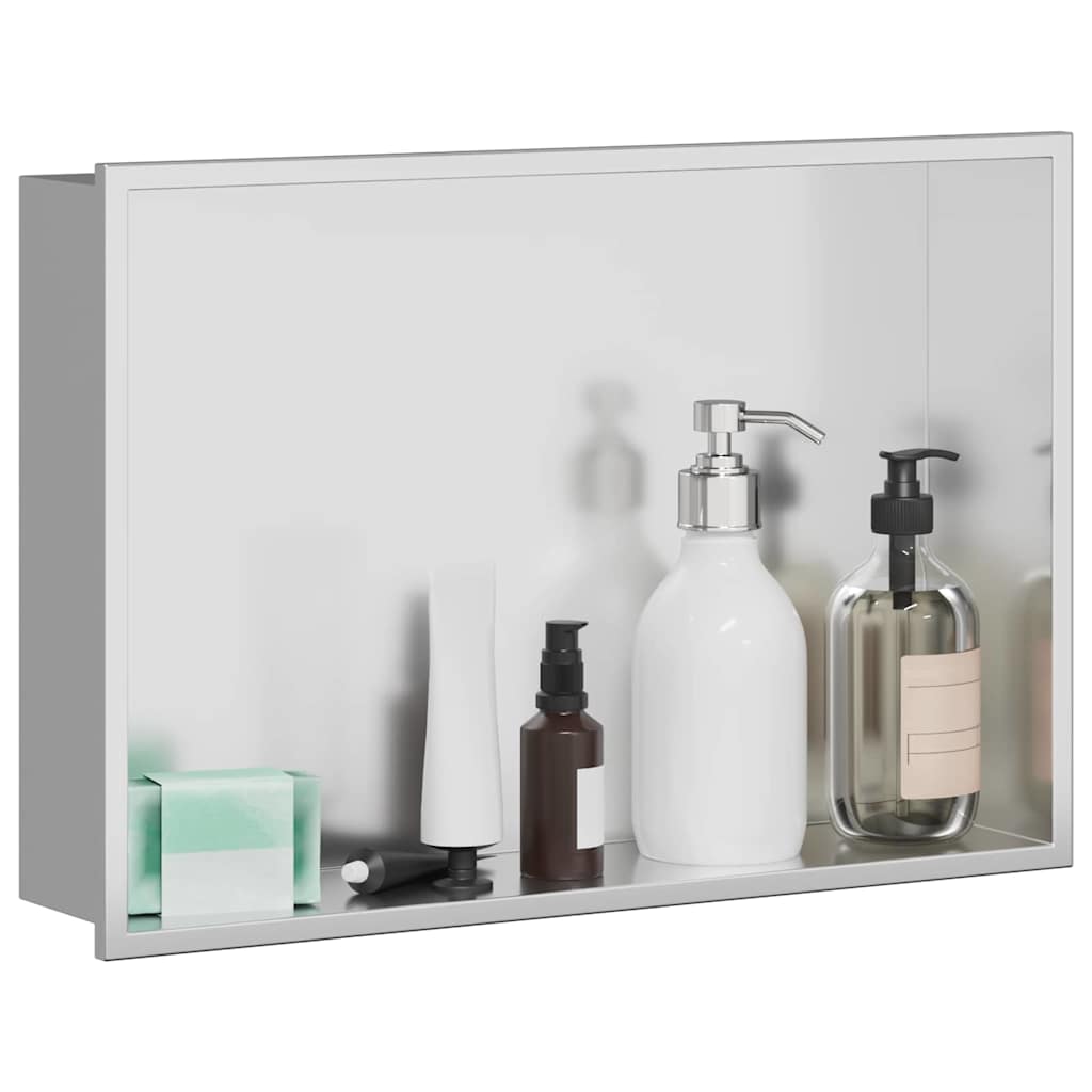 Nicchia per doccia Argento 45 x 30 x 9,5 cm | homemem39
