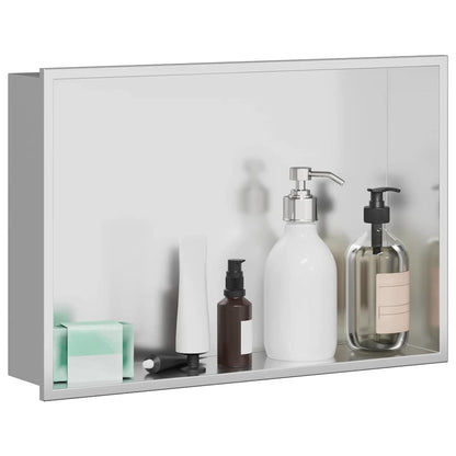 Nicchia per doccia Argento 45 x 30 x 9,5 cm | homemem39