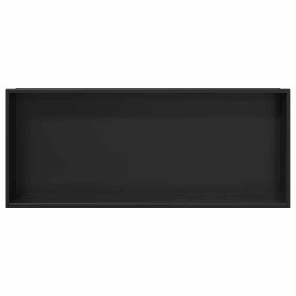 Nicchia per doccia Nero 75 x 30 x 9,5 cm Acciaio inossidabile | homemem39