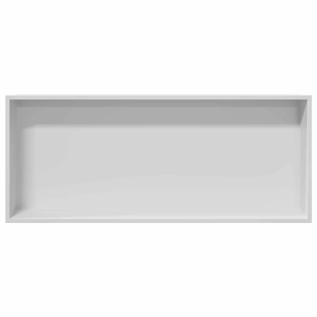 Nicchia per doccia Bianco 75 x 30 x 9,5 cm Acciaio inossidabile