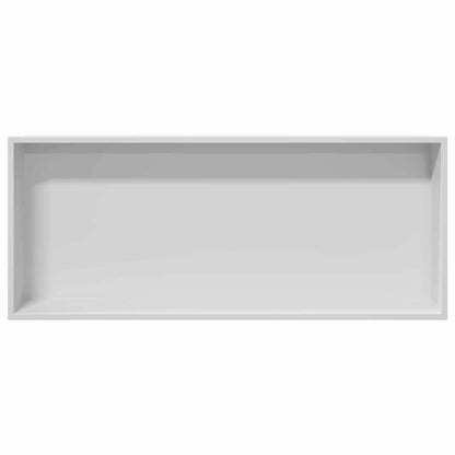 Nicchia per doccia Bianco 75 x 30 x 9,5 cm Acciaio inossidabile