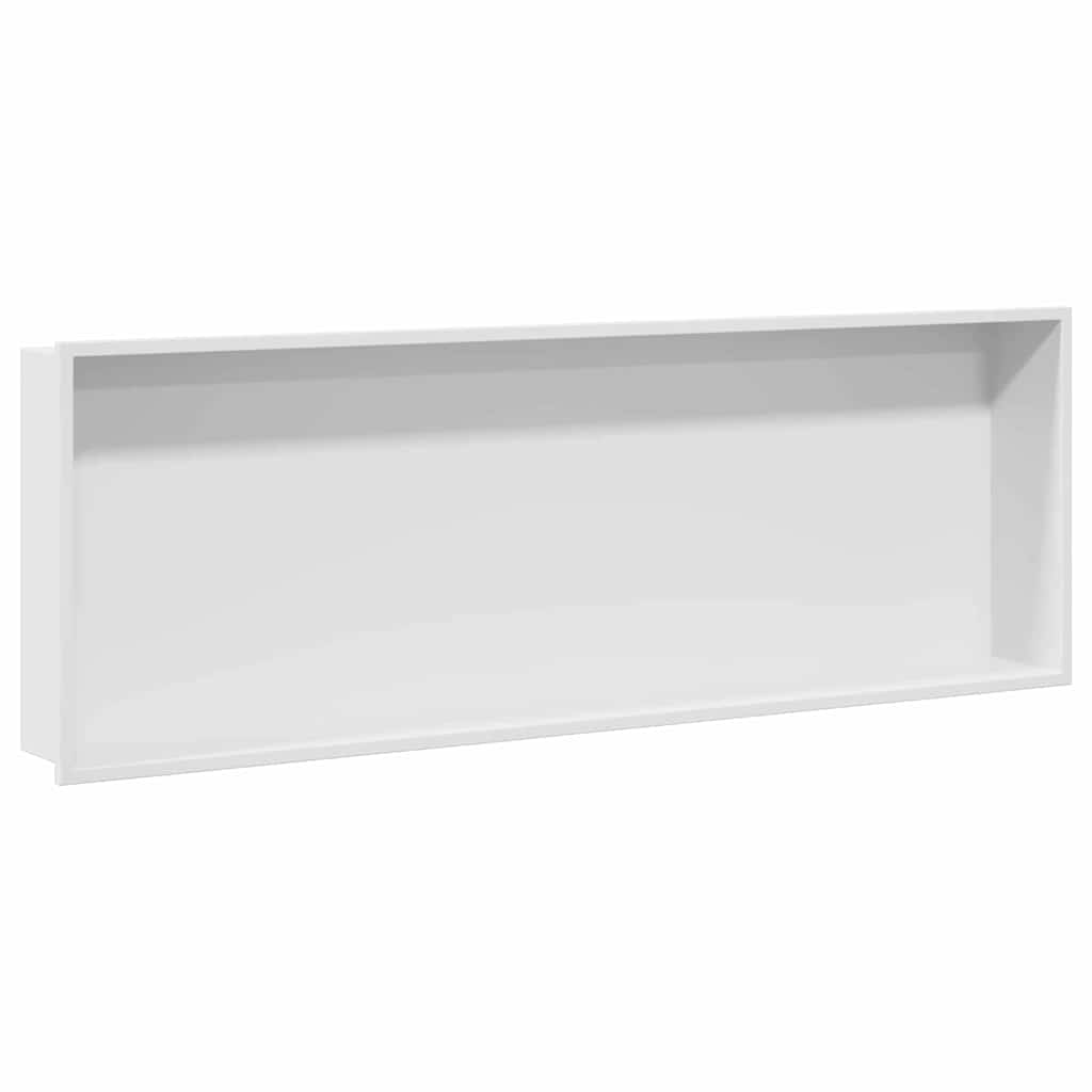 Nicchia per doccia Bianco 90 x 30 x 9,5 cm Acciaio inossidabile | homemem39