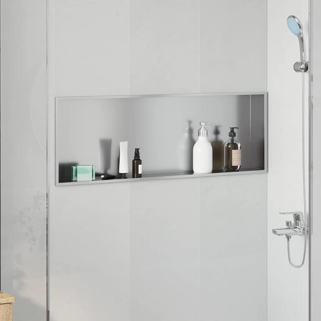 Nicchia per doccia Argento 90 x 30 x 9,5 cm | homemem39
