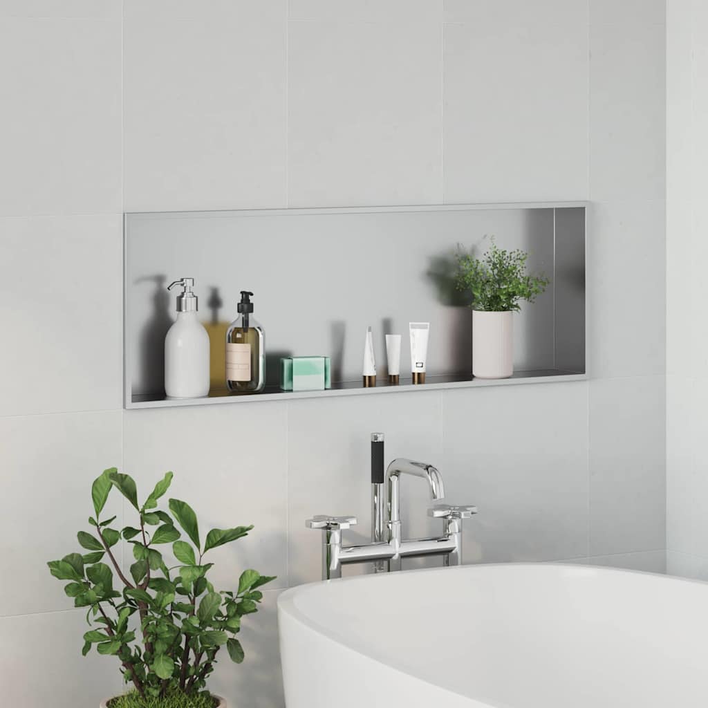Nicchia per doccia Argento 90 x 30 x 9,5 cm | homemem39