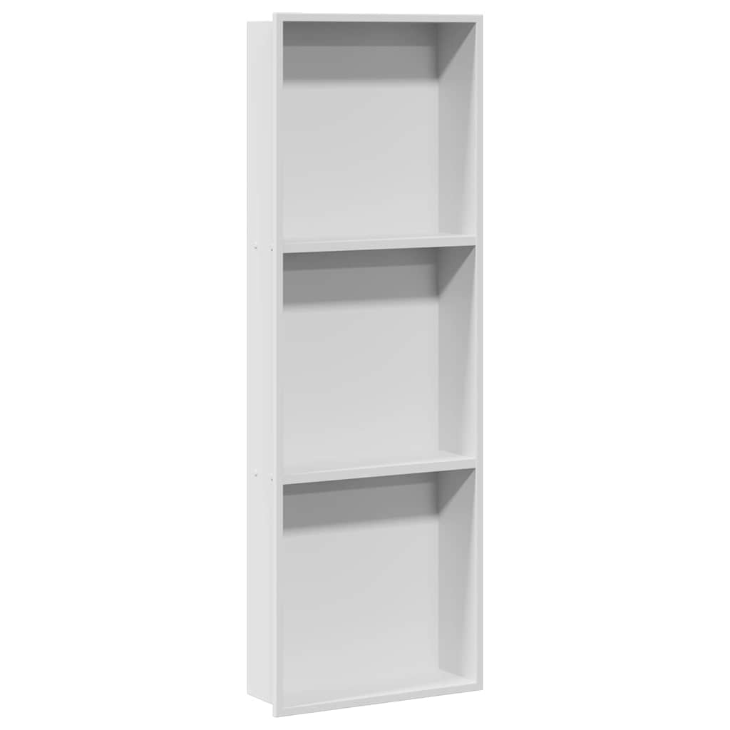 Nicchia per doccia Bianco 90 x 30 x 9,5 cm Acciaio inossidabile | homemem39