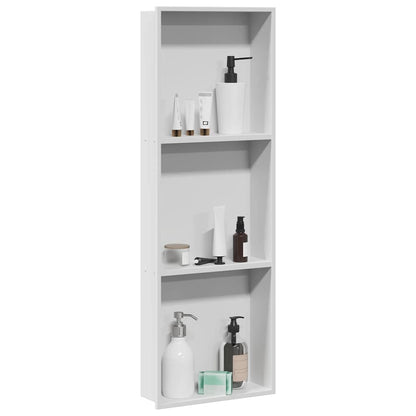 Nicchia per doccia Bianco 90 x 30 x 9,5 cm Acciaio inossidabile | homemem39