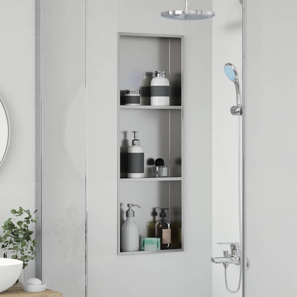 Nicchia per doccia Argento 90 x 30 x 9,5 cm | homemem39