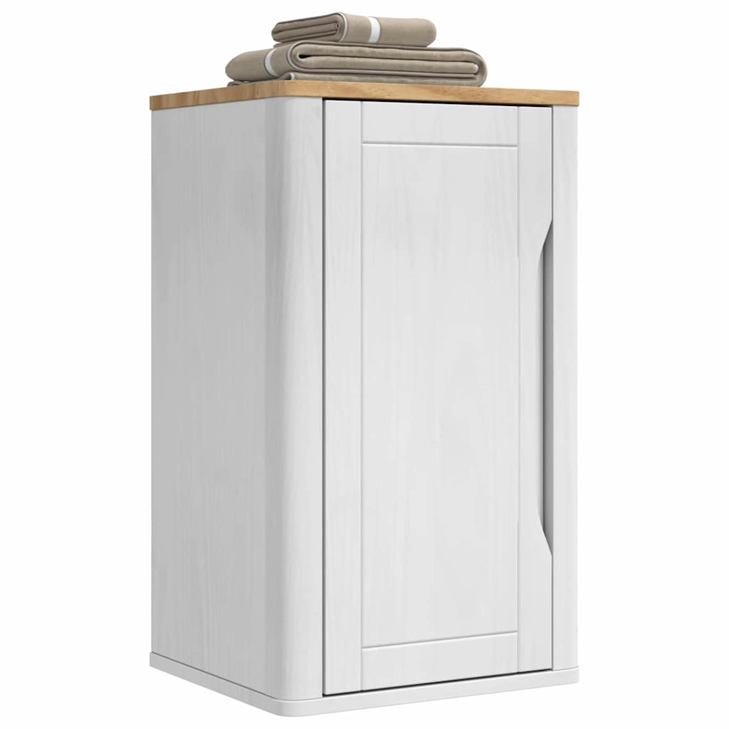 Armadio da bagno a muro con porta FLORO Bianco 35 x 30 x 60 cm | homemem39
