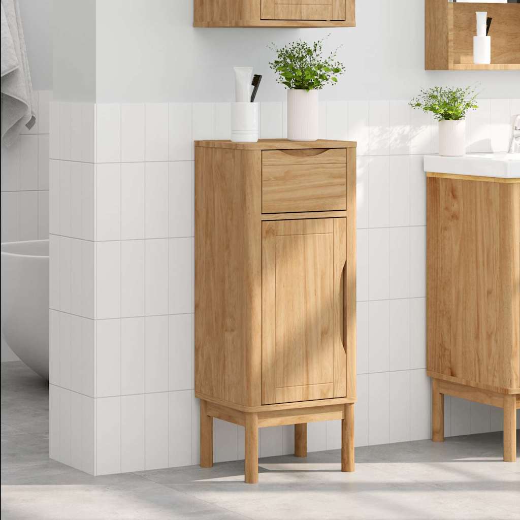 Mobile da Bagno con porta FLORO Marrone cerato 35 x 30 x 90 cm | homemem39