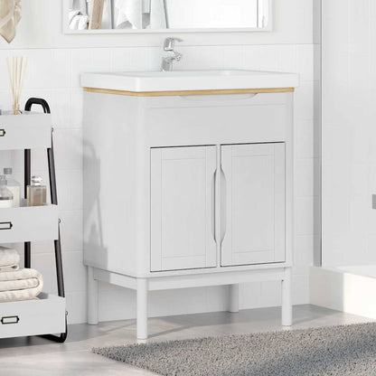 Armadio per Lavabo da Bagno FLORO Bianco 60 x 40 x 80 cm