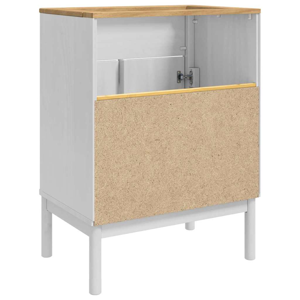 Armadio per Lavabo da Bagno FLORO Bianco 60 x 40 x 80 cm