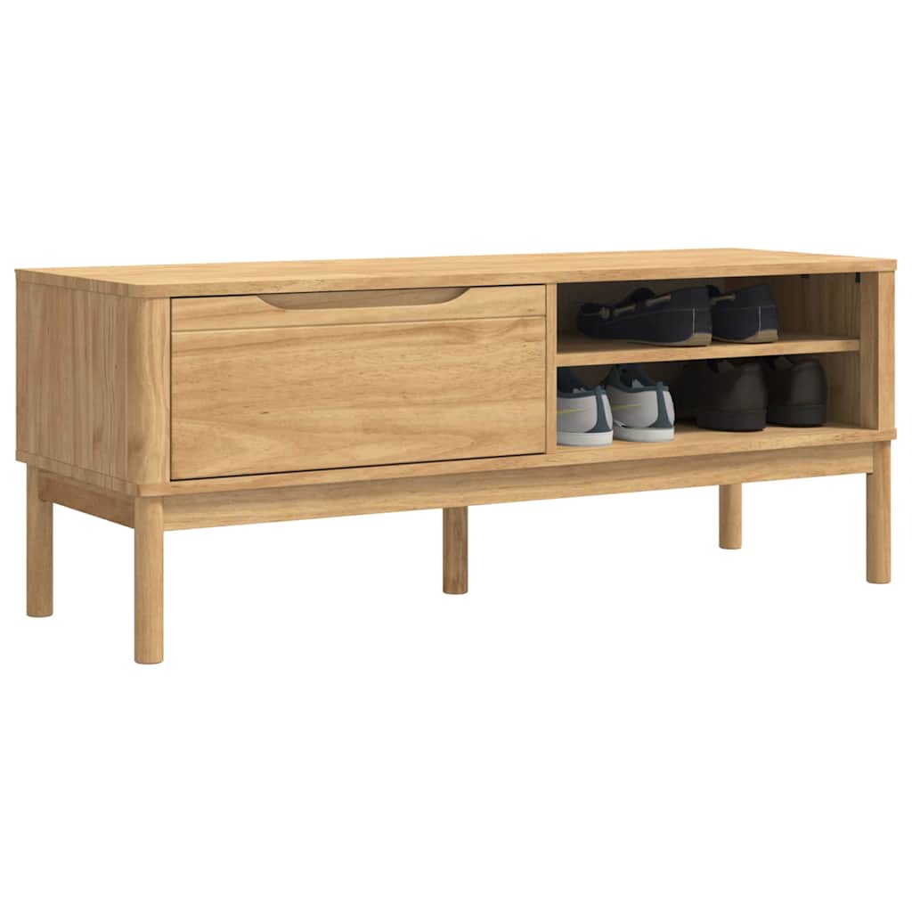 Panchina per corridoio FLORO Marrone cerato 115 x 40 x 45 cm | homemem39