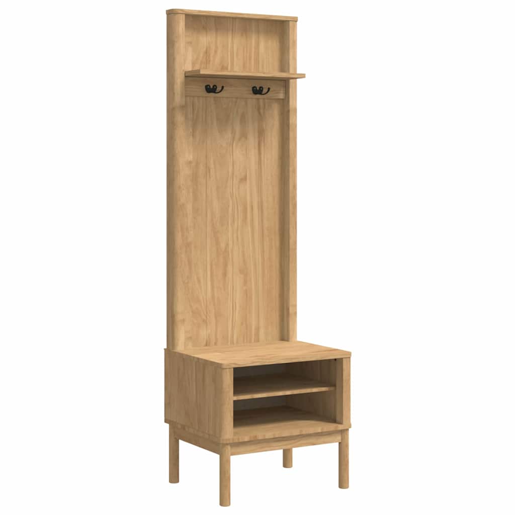 Armadio per corridoio FLORO Marrone cerato 50 x 40 x 158 cm | homemem39