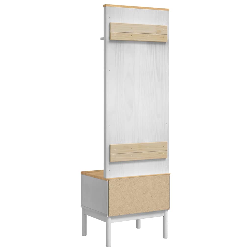Armadio per corridoio FLORO Bianco 50 x 40 x 158 cm | homemem39