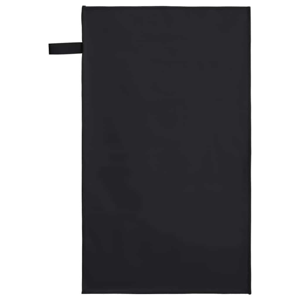 Asciugamani Sportivi 2 pcs Nero 50 x 30 cm