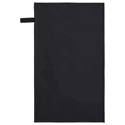 Asciugamani Sportivi 2 pcs Nero 50 x 30 cm