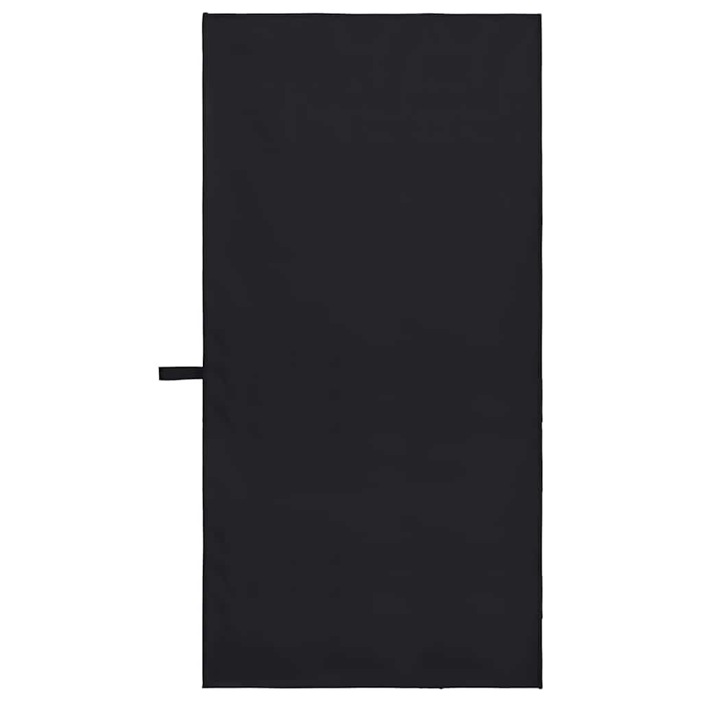 Asciugamani Sportivi 2 pcs Nero 100 x 50 cm