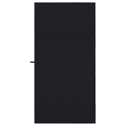 Asciugamani Sportivi 2 pcs Nero 200 x 100 cm