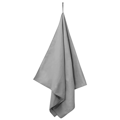 Asciugamani Sportivi 2 pcs Grigio scuro 140 x 70 cm