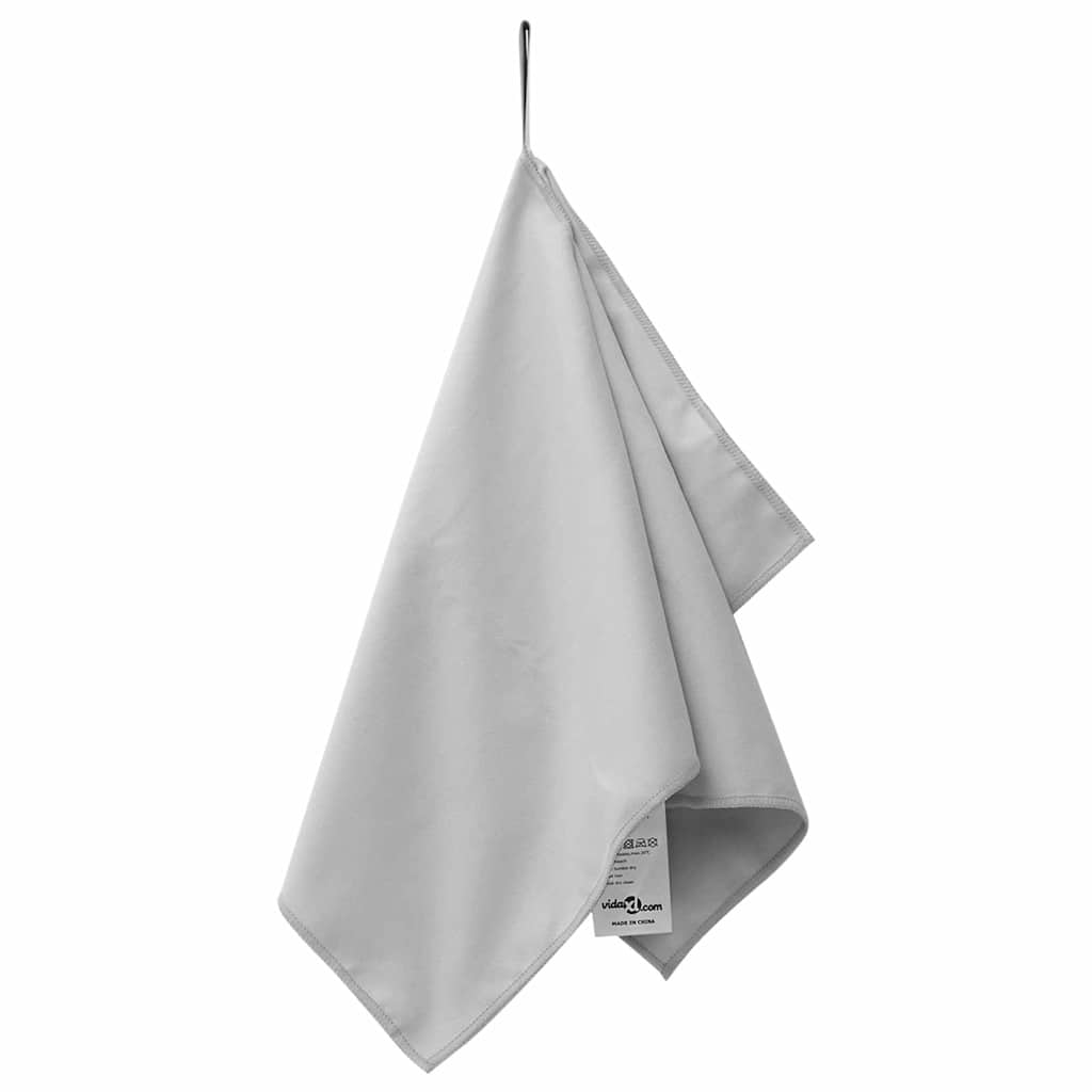 Asciugamani Sportivi 2 pcs Grigio 50 x 30 cm