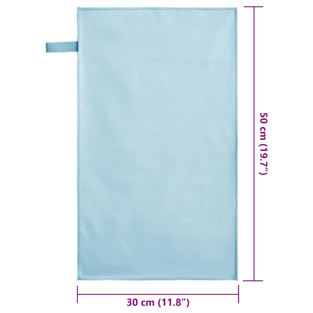 Asciugamani Sportivi 2 pcs Blu 50 x 30 cm