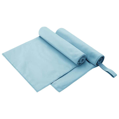 Asciugamani Sportivi 2 pcs Blu 100 x 50 cm