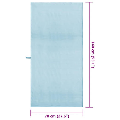 Asciugamani Sportivi 2 pcs Blu 140 x 70 cm