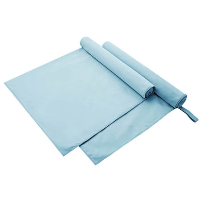 Asciugamani Sportivi 2 pcs Blu 180 x 90 cm