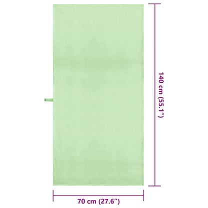Asciugamani Sportivi 2 pcs Verde 140 x 70 cm