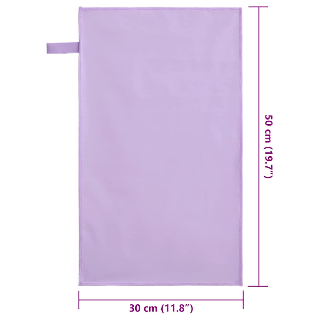 Asciugamani Sportivi 2 pcs Viola 50 x 30 cm