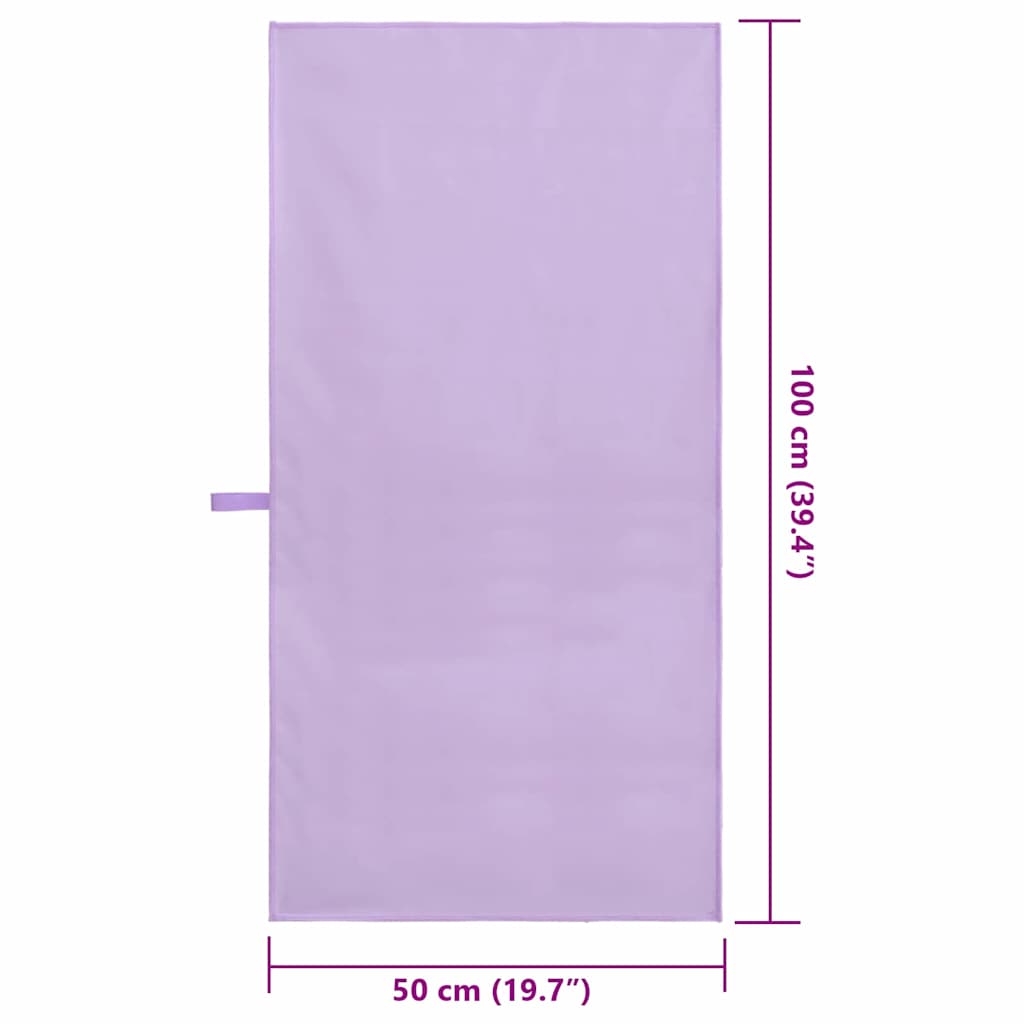 Asciugamani Sportivi 2 pcs Viola 100 x 50 cm