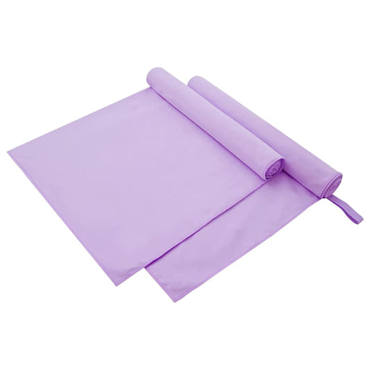 Asciugamani Sportivi 2 pcs Viola 180 x 90 cm