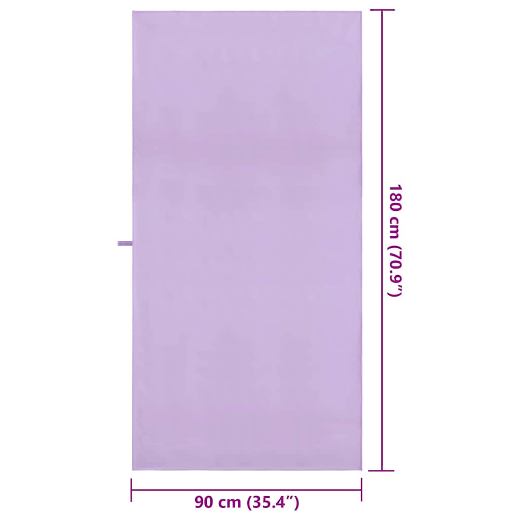 Asciugamani Sportivi 2 pcs Viola 180 x 90 cm