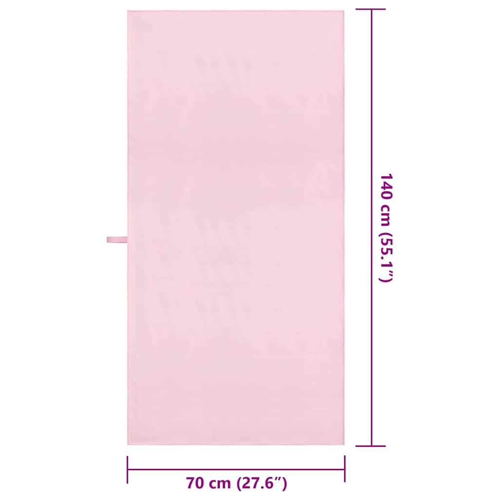 Asciugamani Sportivi 2 pcs Rosa 140 x 70 cm