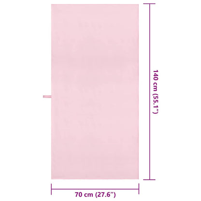 Asciugamani Sportivi 2 pcs Rosa 140 x 70 cm