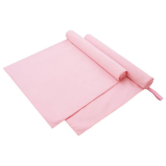 Asciugamani Sportivi 2 pcs Rosa 180 x 90 cm