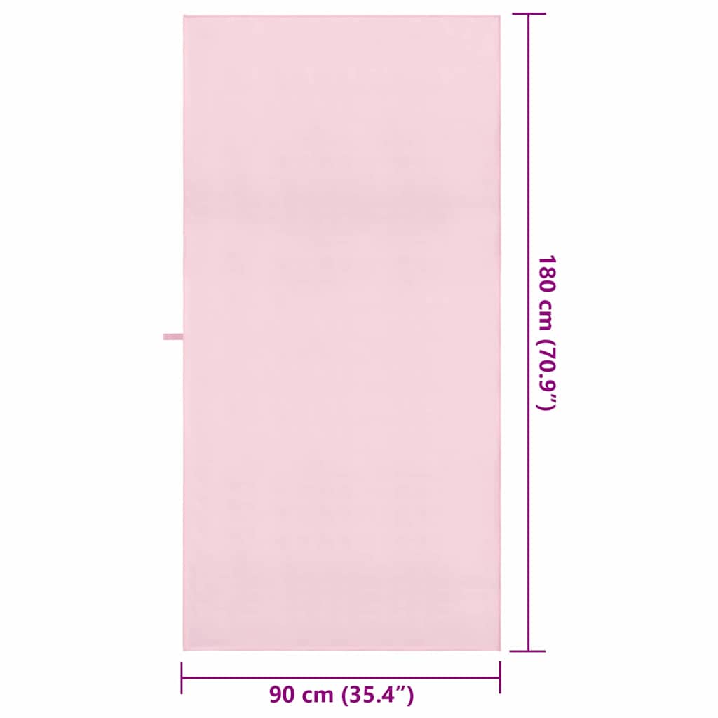 Asciugamani Sportivi 2 pcs Rosa 180 x 90 cm