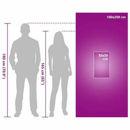 Set di Asciugamani Sportivi 2 pcs Grigio Tessuto