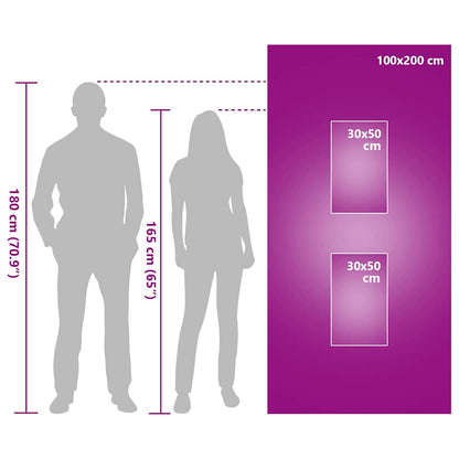 Set di Asciugamani Sportivi 3 pcs Nero Poliestere e poliammide